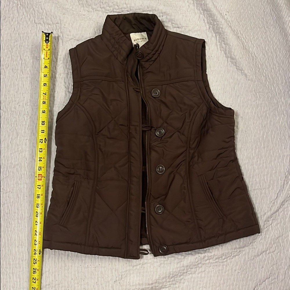 Sonoma Brown Quilted Vest